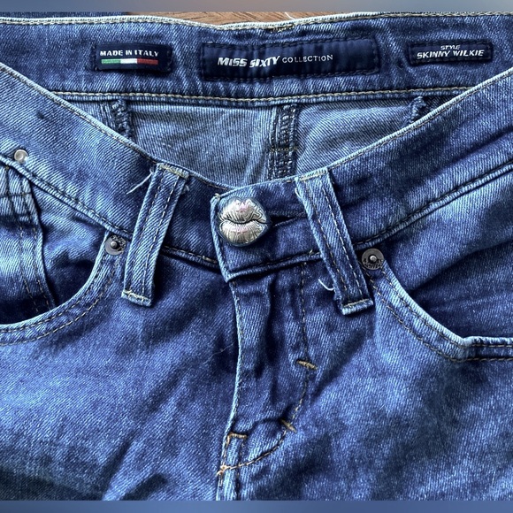 🤩2/25$🤩 Vintage Miss Sixty Collection Skinny Wilkie Low Rise Jeans - Picture 5 of 9